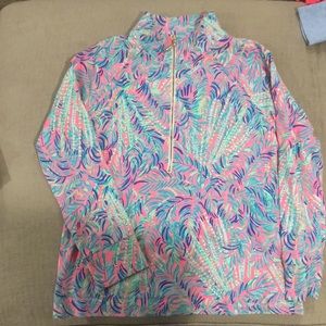 Lilly Pulitzer quarter zip jacket size large